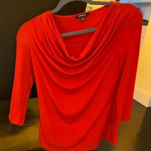 Premise long sleeve red blouse